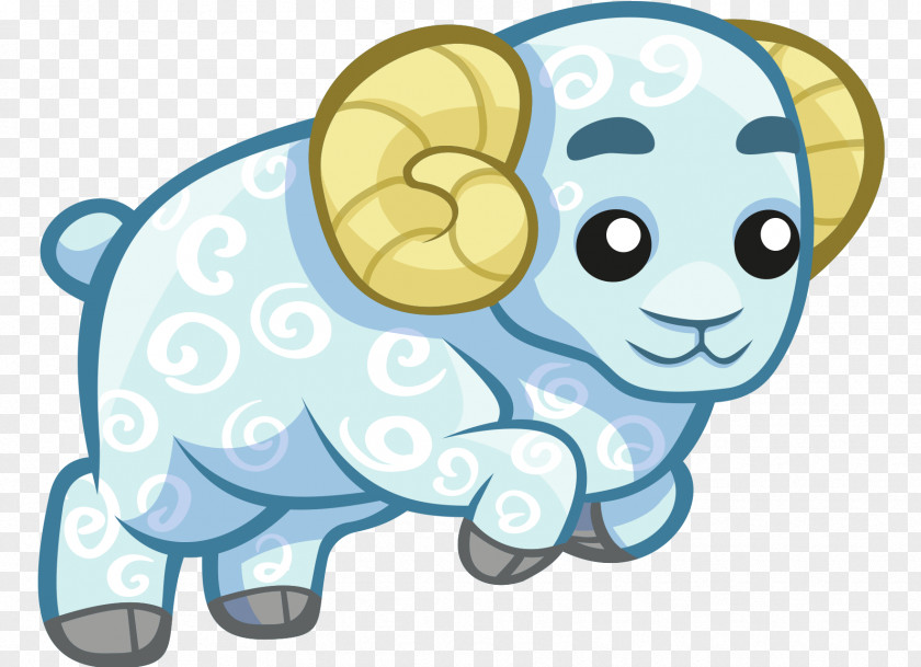 Cute Little Cartoon Hand-painted Sheep Ram Trucks Free Content Clip Art PNG