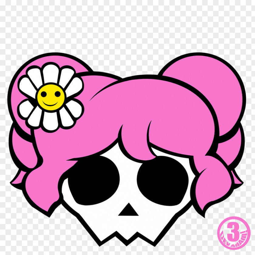 Girly Calavera Human Skull Symbolism And Crossbones Clip Art PNG