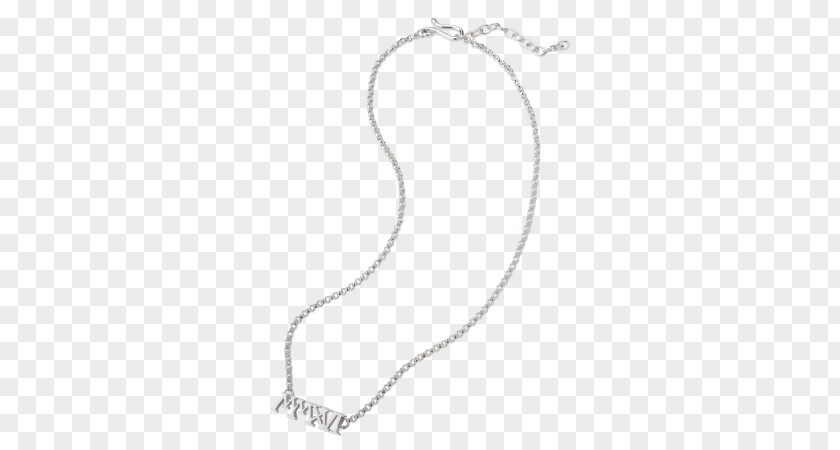 Silver Necklace Body Jewellery Chain PNG