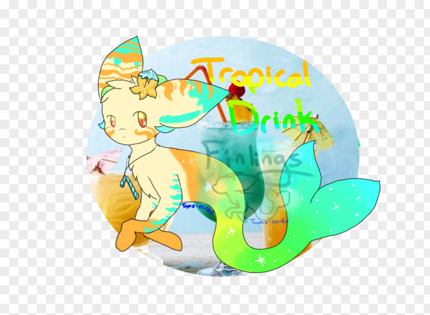 Tropical Cocktail Cartoon Animal Legendary Creature PNG