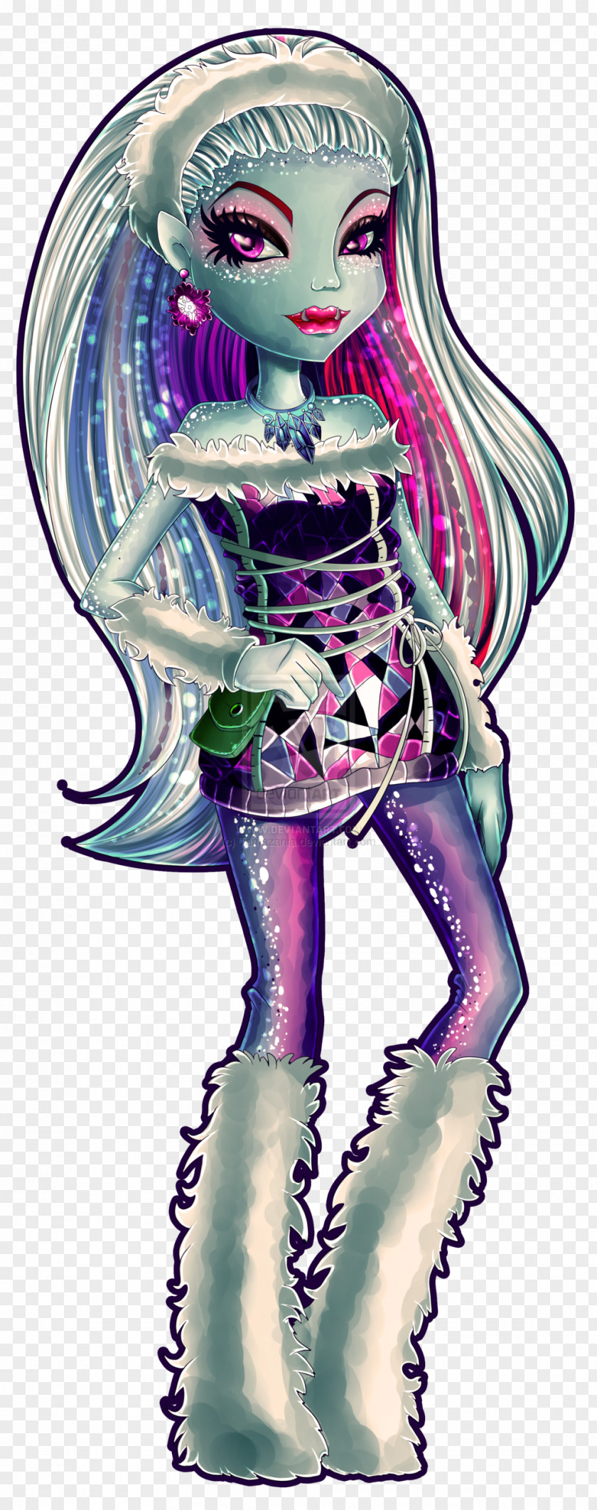 Abbey Bominable Monster High Illustration Cartoon Legendary Creature Organism Doll PNG