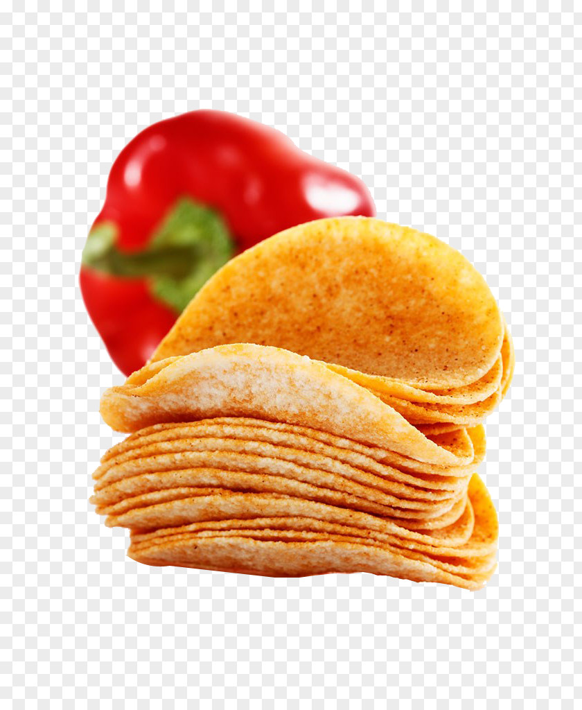 Caijiao And Red Chips Hamburger Junk Food French Fries Fried Chicken Potato Chip PNG