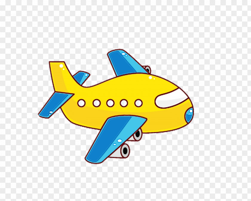 Fish Mode Of Transport Airplane Cartoon Air Travel Clip Art Yellow PNG