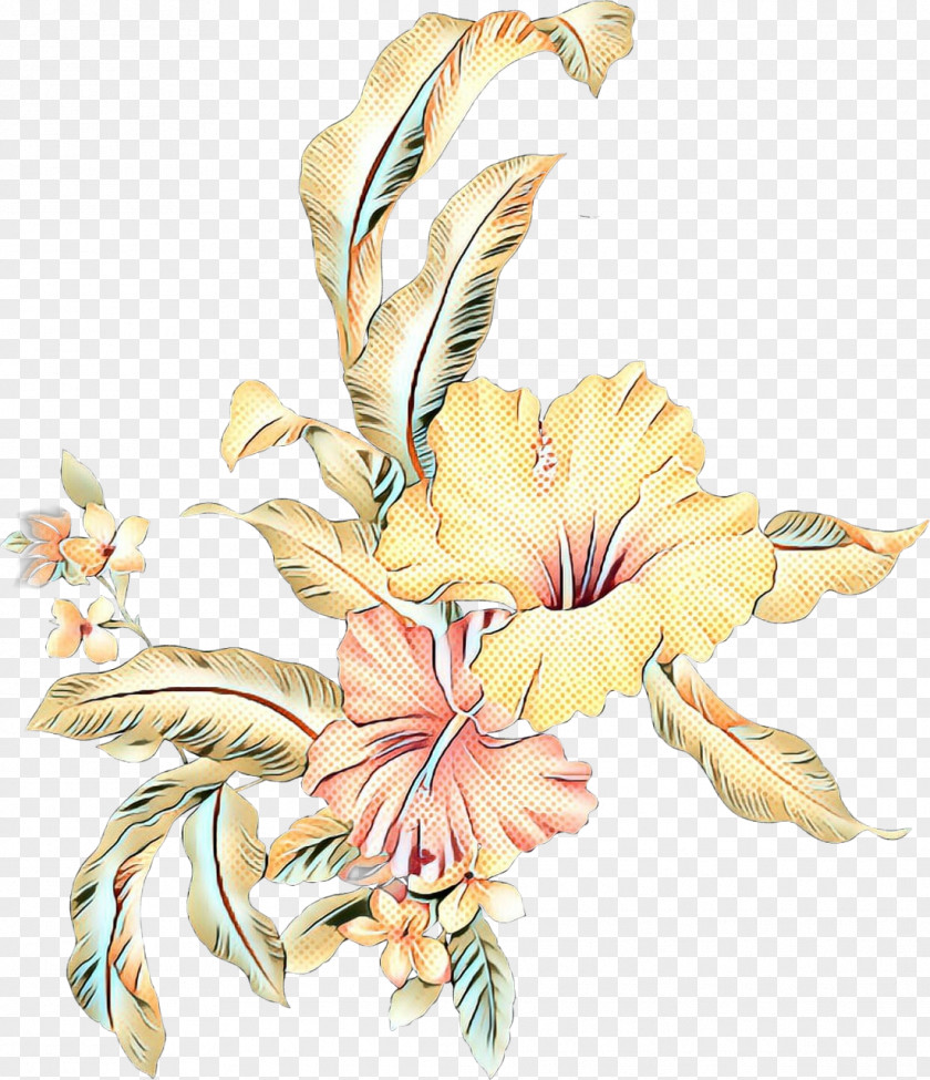Hawaiian Hibiscus Flowers Background PNG