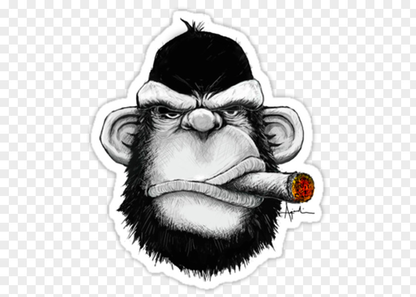 T-shirt Cigar Chimpanzee Hoodie PNG