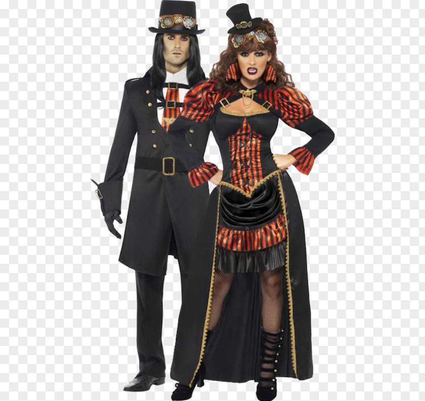 Vampire Victorian Era Costume Steampunk Disguise PNG