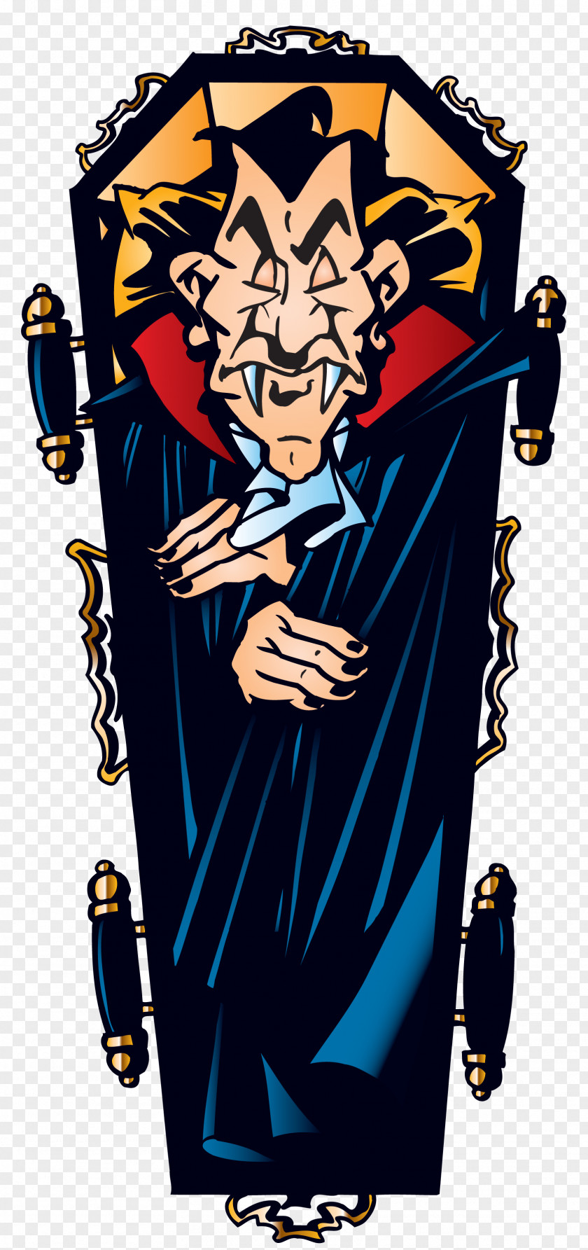 Halloween Vampire In Coffin Clipart Count Dracula Clip Art PNG