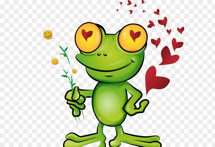 Love Frogs The Frog Prince Cartoon Illustration PNG