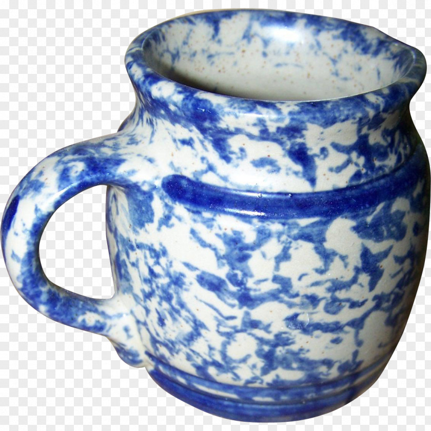 Mug Jug Ceramic Blue And White Pottery Coffee Cup PNG