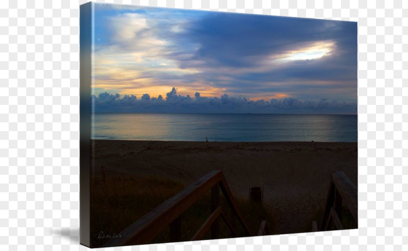 Seascape Shore Painting Sea Picture Frames Sky Plc PNG