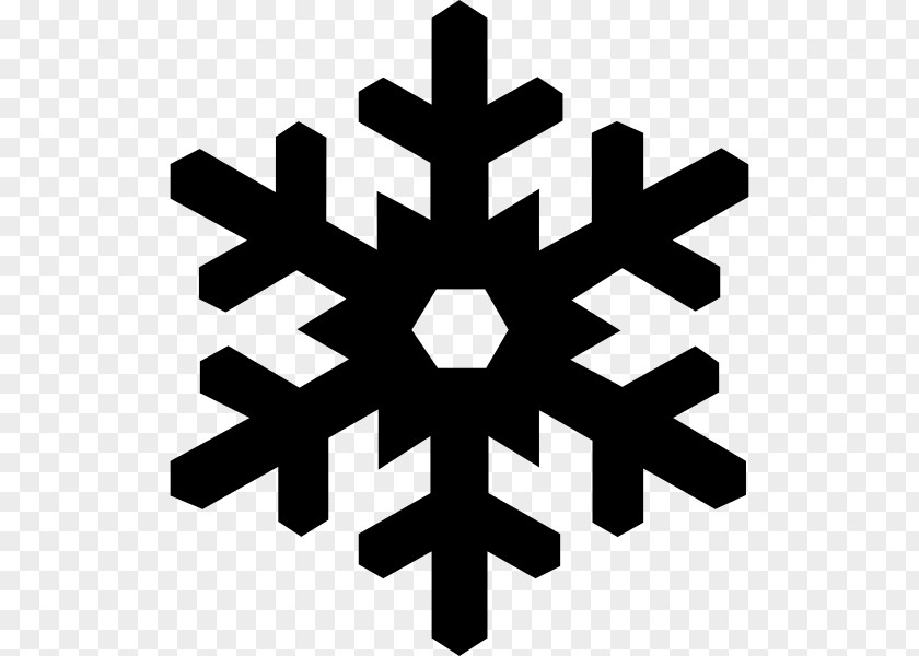 Snowflake Silhouette Clip Art PNG