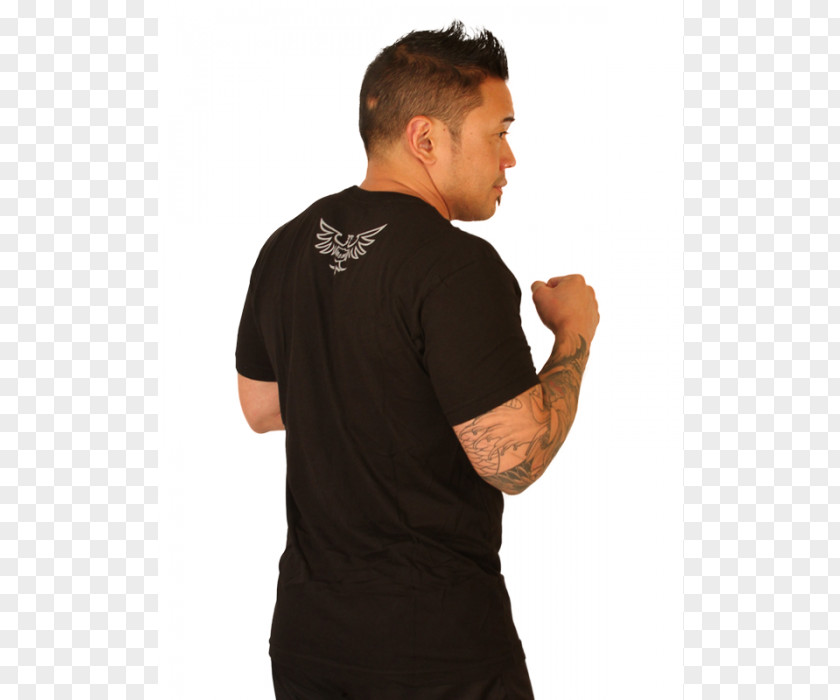 T-shirt Black M Clothing Form-fitting Garment Sleeve PNG