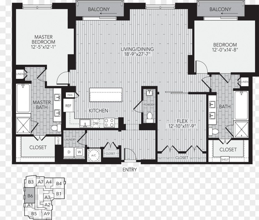 Apartment Floor Plan Studio House PNG