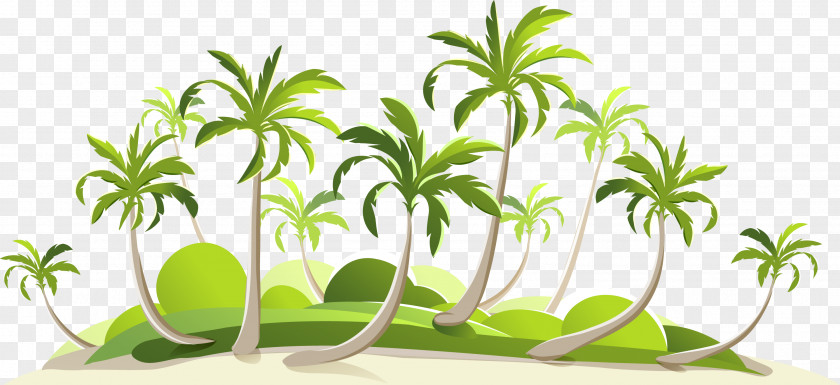 Green Art Island Leaf PNG