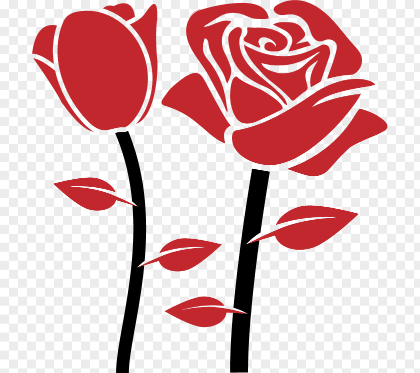 Love Rose Petals Vector Flower Clip Art PNG