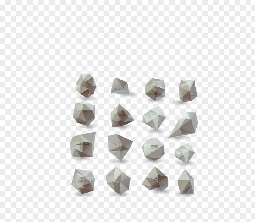 Vector Gray Corner Diamond Polygon Shape Edge PNG
