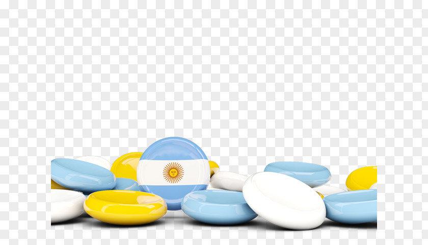 Argentina Flag Round Plastic Tablet PNG