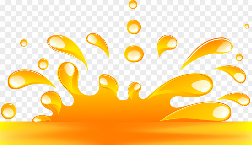 Beautifully Golden Droplets Liquid Drop Splash PNG