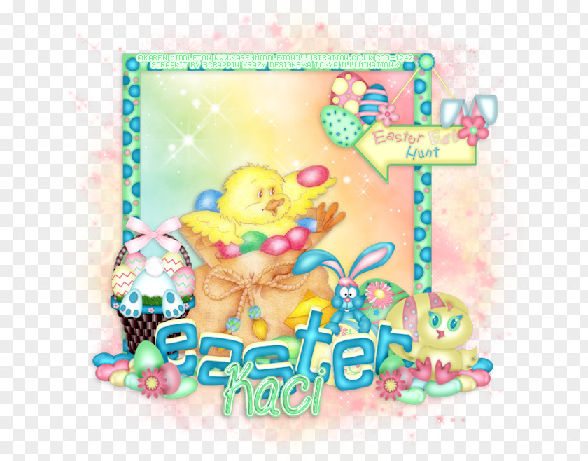 Egg Hunter Easter PSP Picture Frames Font PNG
