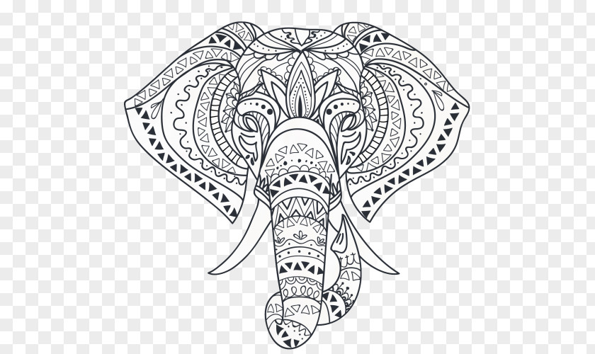 Elephant African Bush Drawing Clip Art PNG