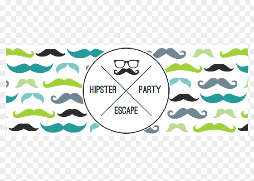 Hipster Party Label Product Design Logo Green PNG