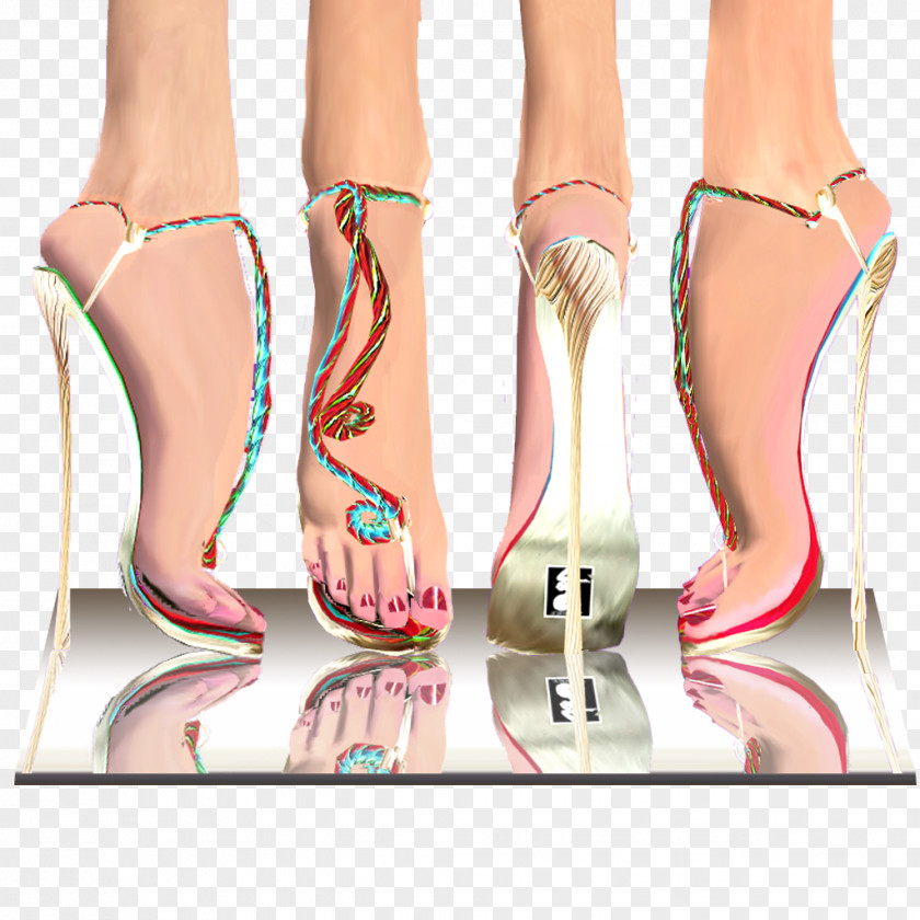 Sandal High-heeled Shoe Toe PNG