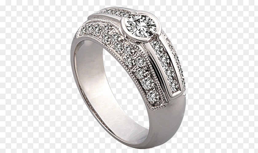 Wedding Ring Silver Platinum Product Design PNG