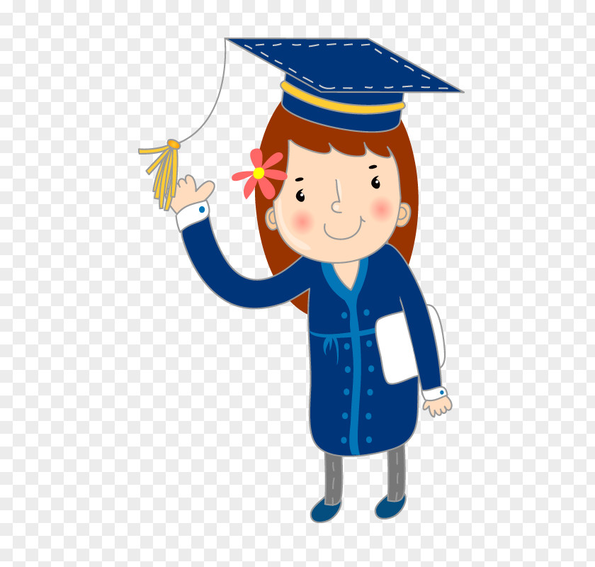 Woman Doctor Graduation Ceremony Education Academic Degree Dress Image PNG