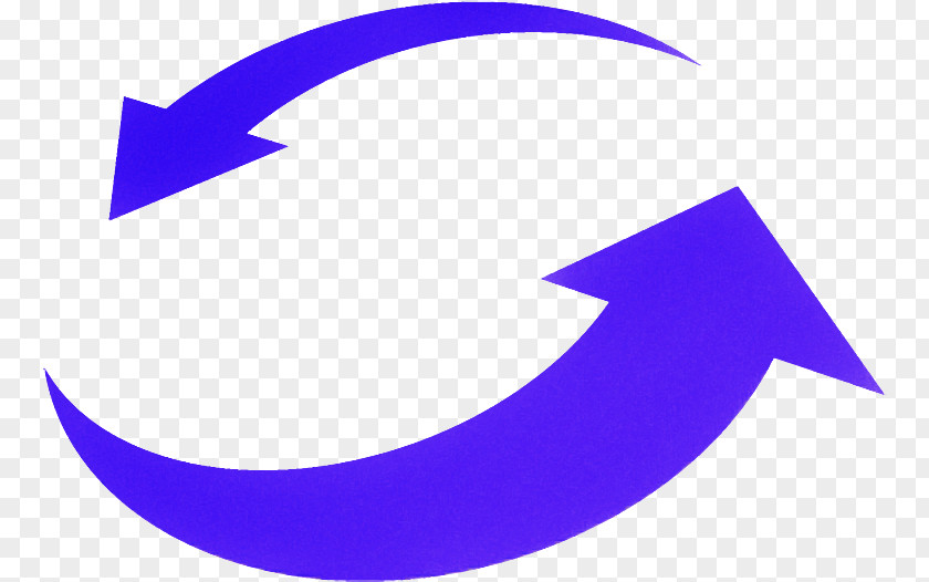 Crescent Symbol Purple Violet Electric Blue Logo PNG