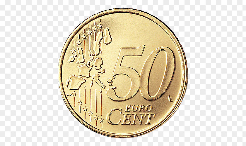 Euro Coin Image 50 Cent Coins PNG