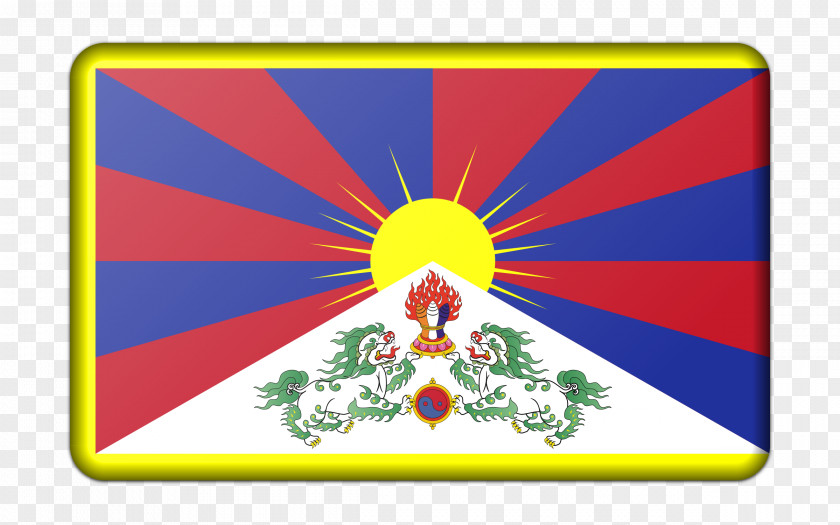 Flag Tibetan Empire Of Tibet Incorporation Into The People's Republic China PNG