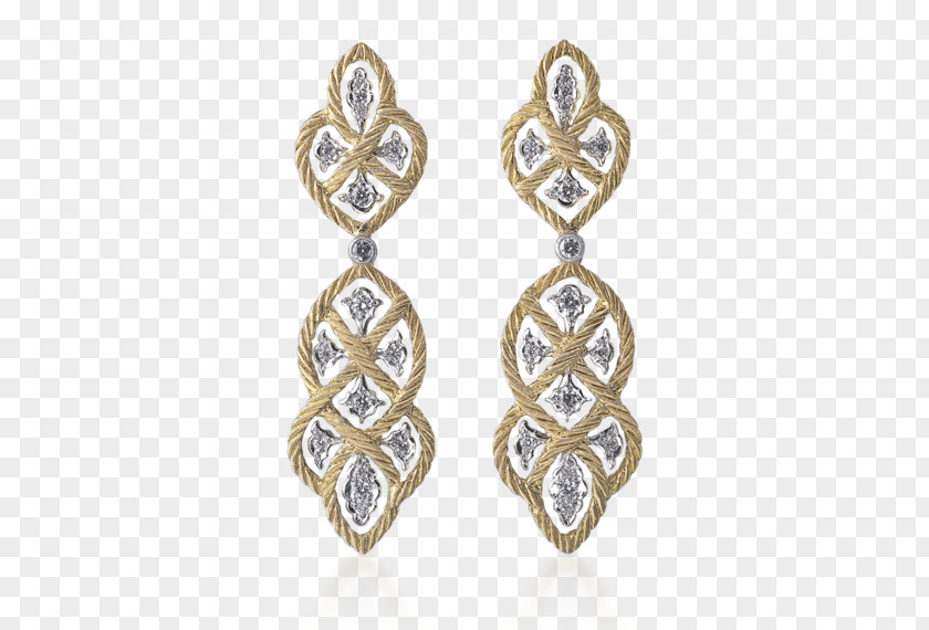 Gold Earring Jewellery Imitation Gemstones & Rhinestones Diamond PNG