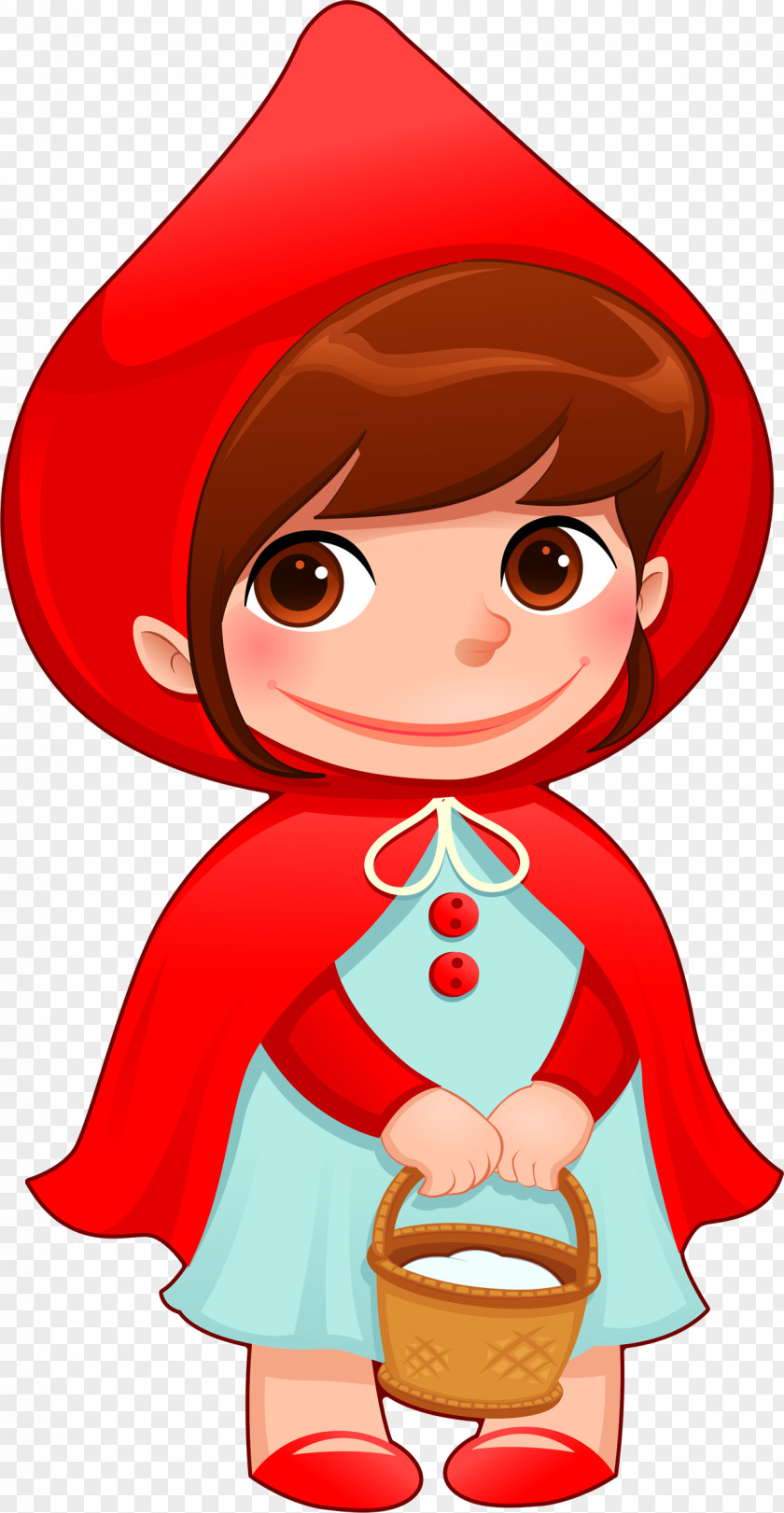 Red Riding Hood Little Cartoon Clip Art PNG