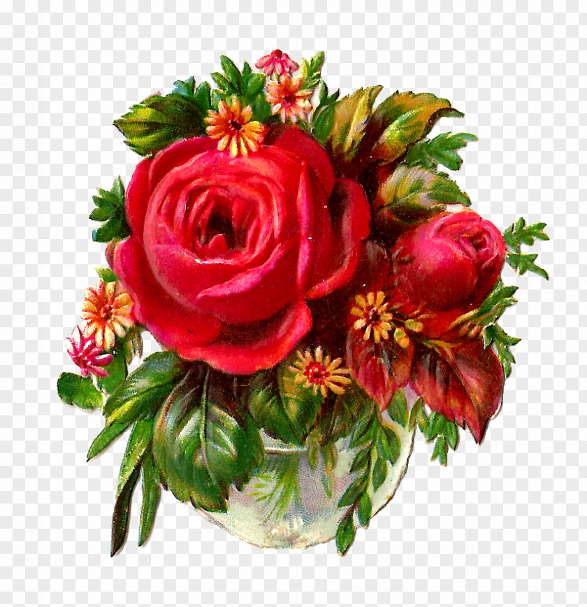 Red Rose Pic Flower Bouquet Clip Art PNG
