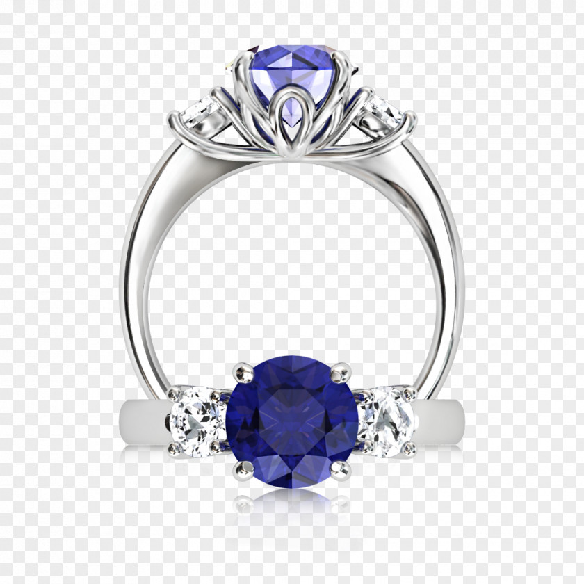 Sapphire Engagement Ring Jewellery Tanzanite PNG
