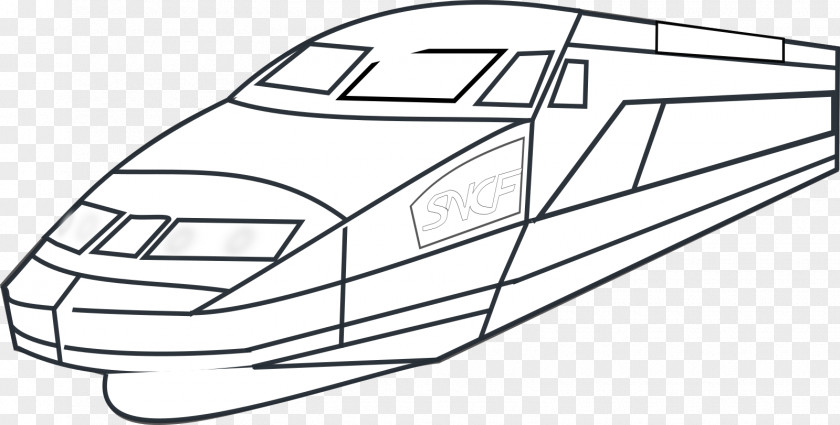 Train Rail Transport Clip Art Line High-speed PNG