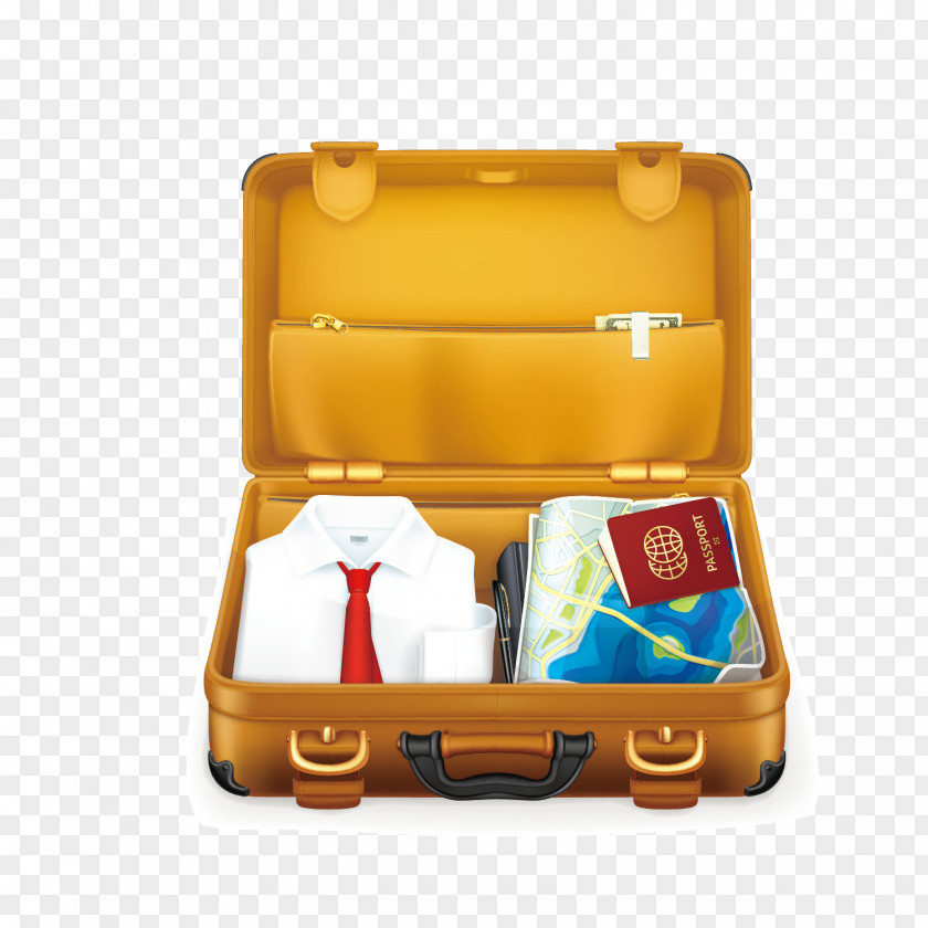 Vector Material Pattern Outbound Travel Suitcase Baggage Clip Art PNG
