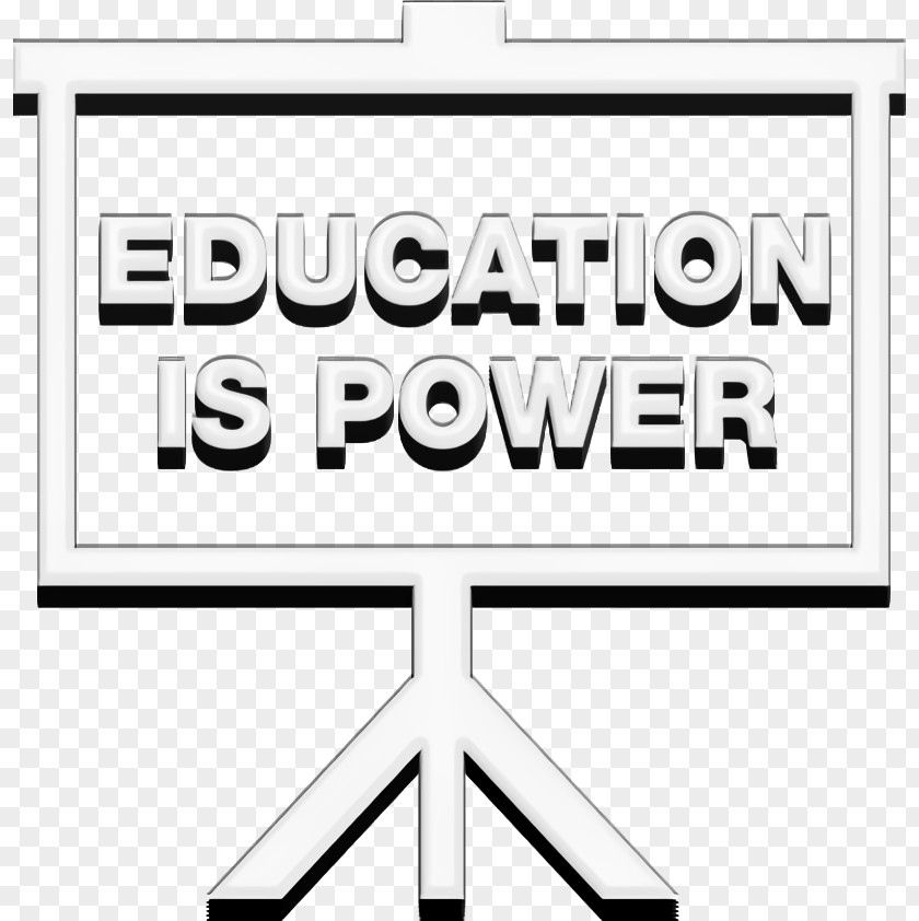 Concept Icon Academic 2 Education Is Power Words On Whiteboard PNG