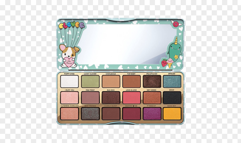 Too Faced Clover Eye Shadow Palette Cosmetics Viseart PNG