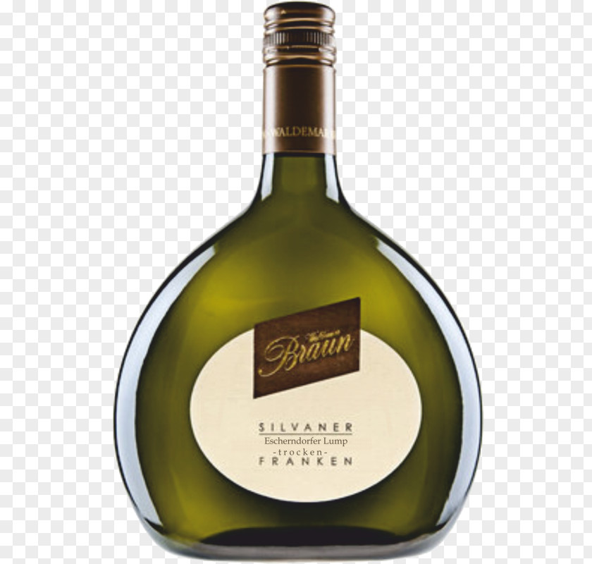 Wine Liqueur White Glass Bottle PNG