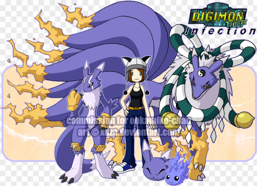 Digimon Renamon Masters Adventure Tri. Monster PNG