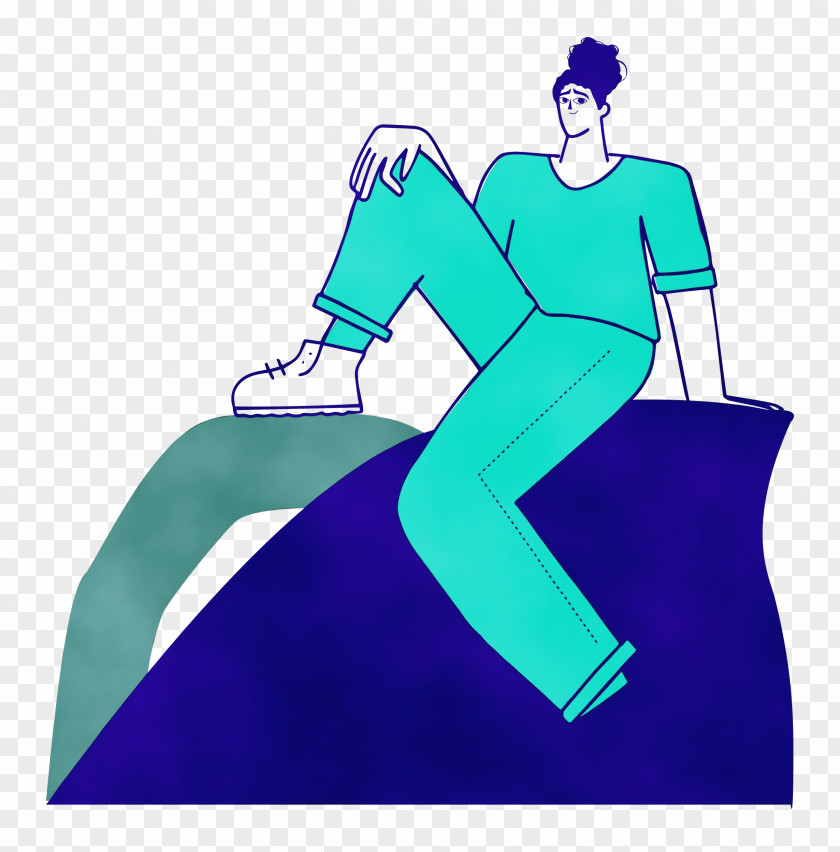 Electric Blue M Outerwear / M Electric Blue / M Wetsuit Character PNG