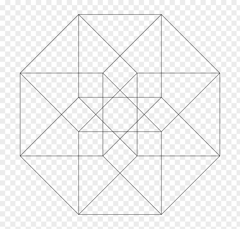 Illusion Tesseract Hypercube Geometry PNG