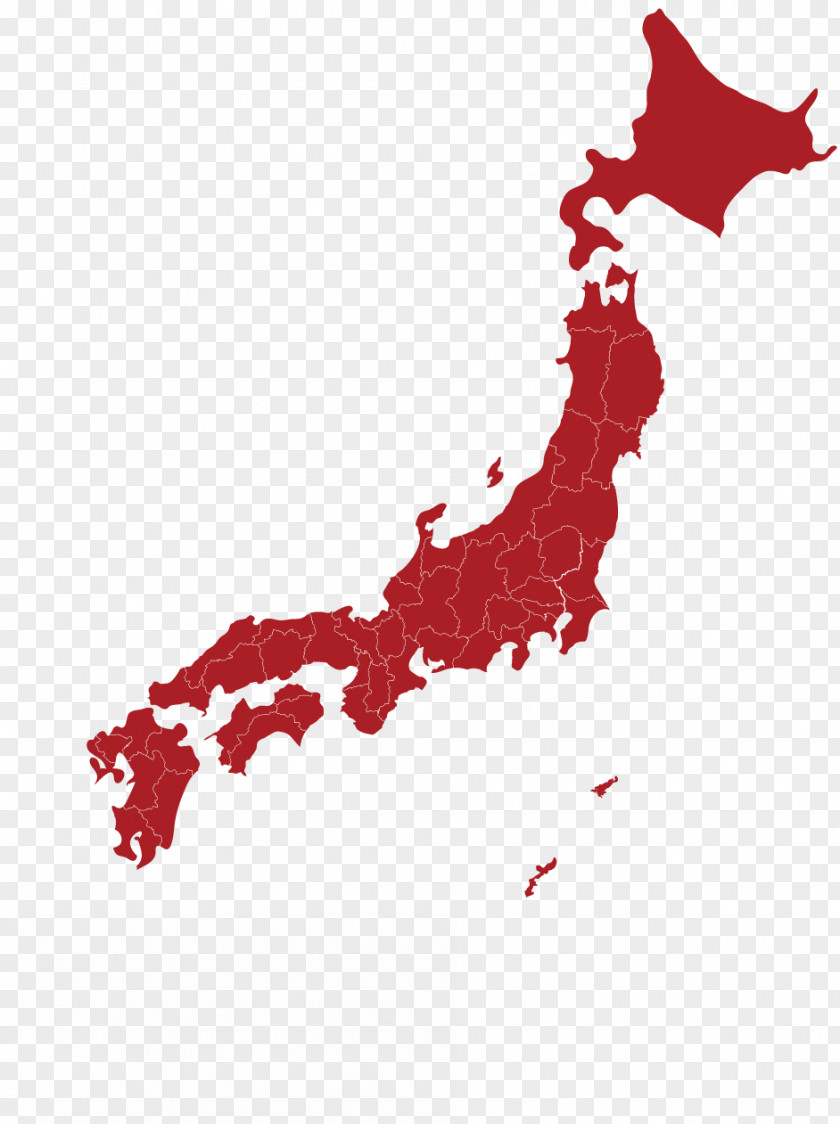 Japan Tourism Prefectures Of Map PNG
