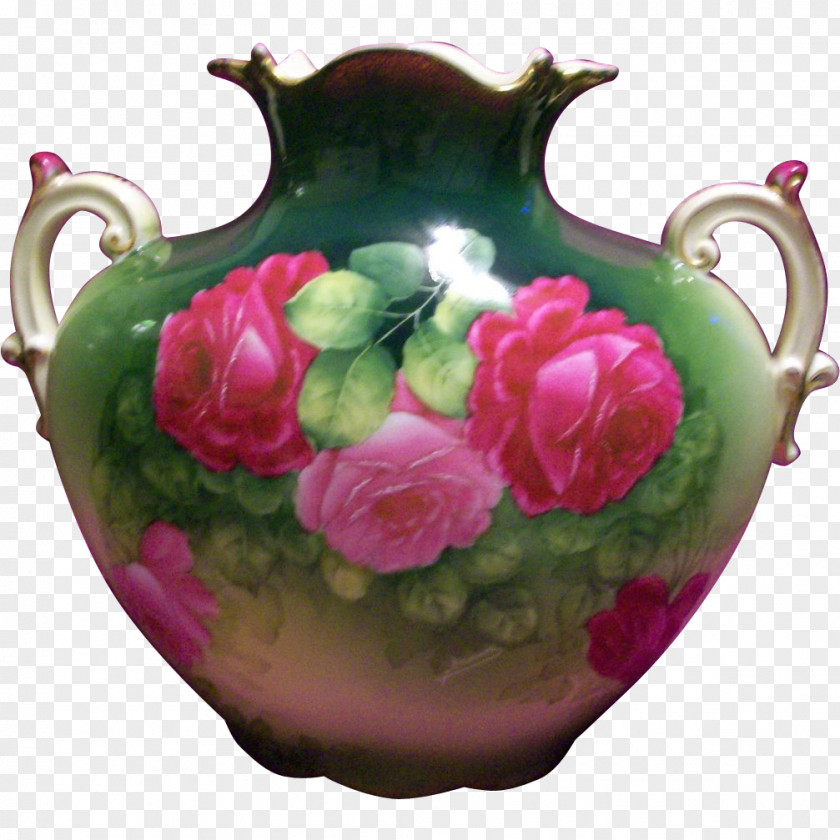 Vase Porcelain Tableware Pink M PNG