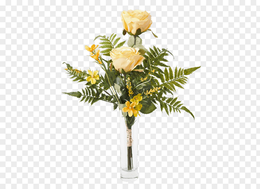 Artificial Flower Garden Roses Cut Flowers Vase Floral Design PNG