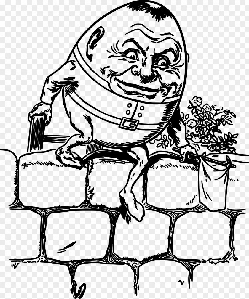 Humpty Dumpty Mother Goose Clip Art Illustration Vector Graphics Drawing PNG