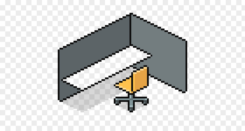 Isometric Office Pixel Art Interior Design Services PNG