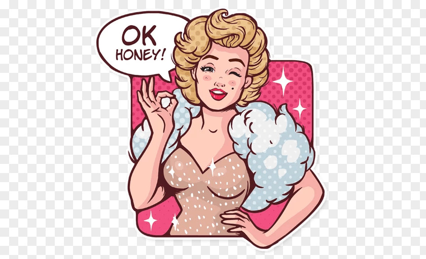 Marilyn Monroe Monroe's Pink Dress White Of Sticker Telegram PNG