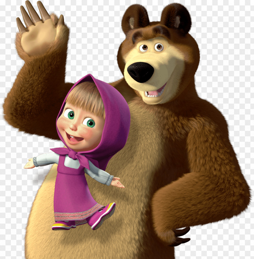 Masha And The Bear Animation Clip Art PNG